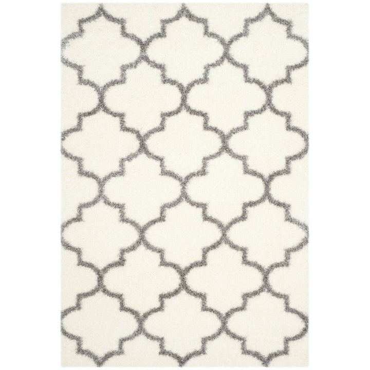 SAFAVIEH Montreal Shag Collection SGM832B Ivory/Grey Rug Image 1