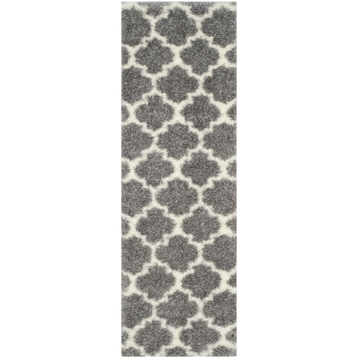 SAFAVIEH Montreal Shag Collection SGM832D Grey/Ivory Rug Image 5