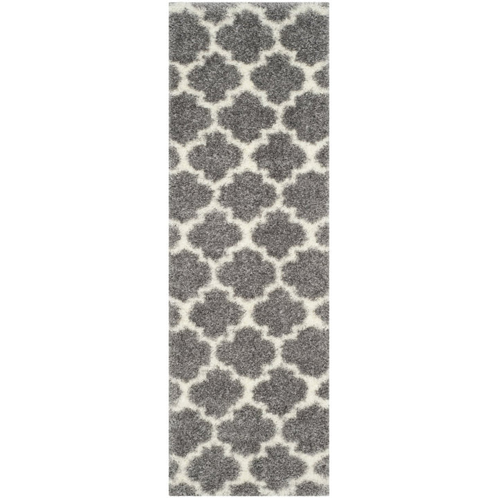 SAFAVIEH Montreal Shag Collection SGM832D Grey/Ivory Rug Image 1