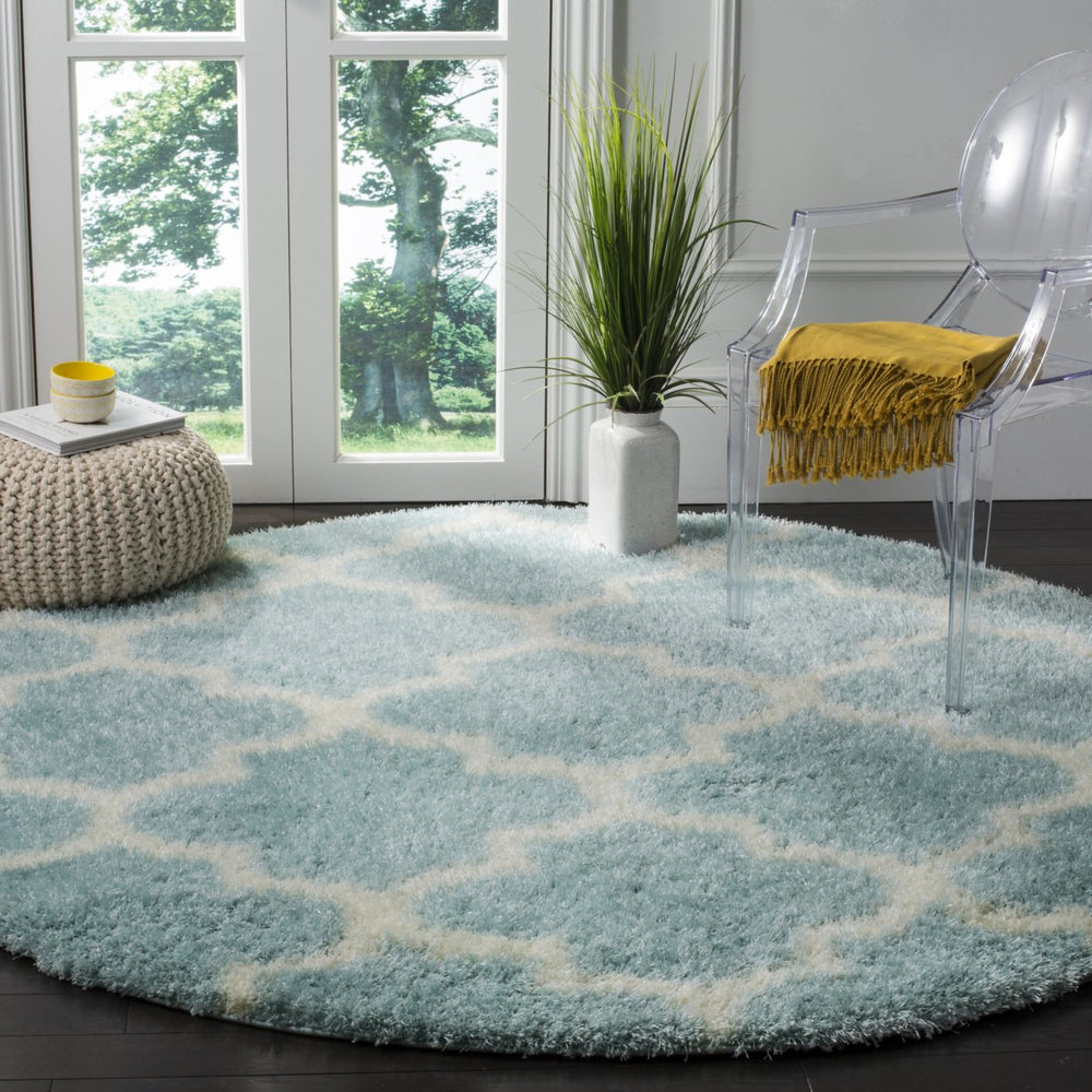 SAFAVIEH Montreal Shag SGM832L Light Blue / Ivory Rug Image 2