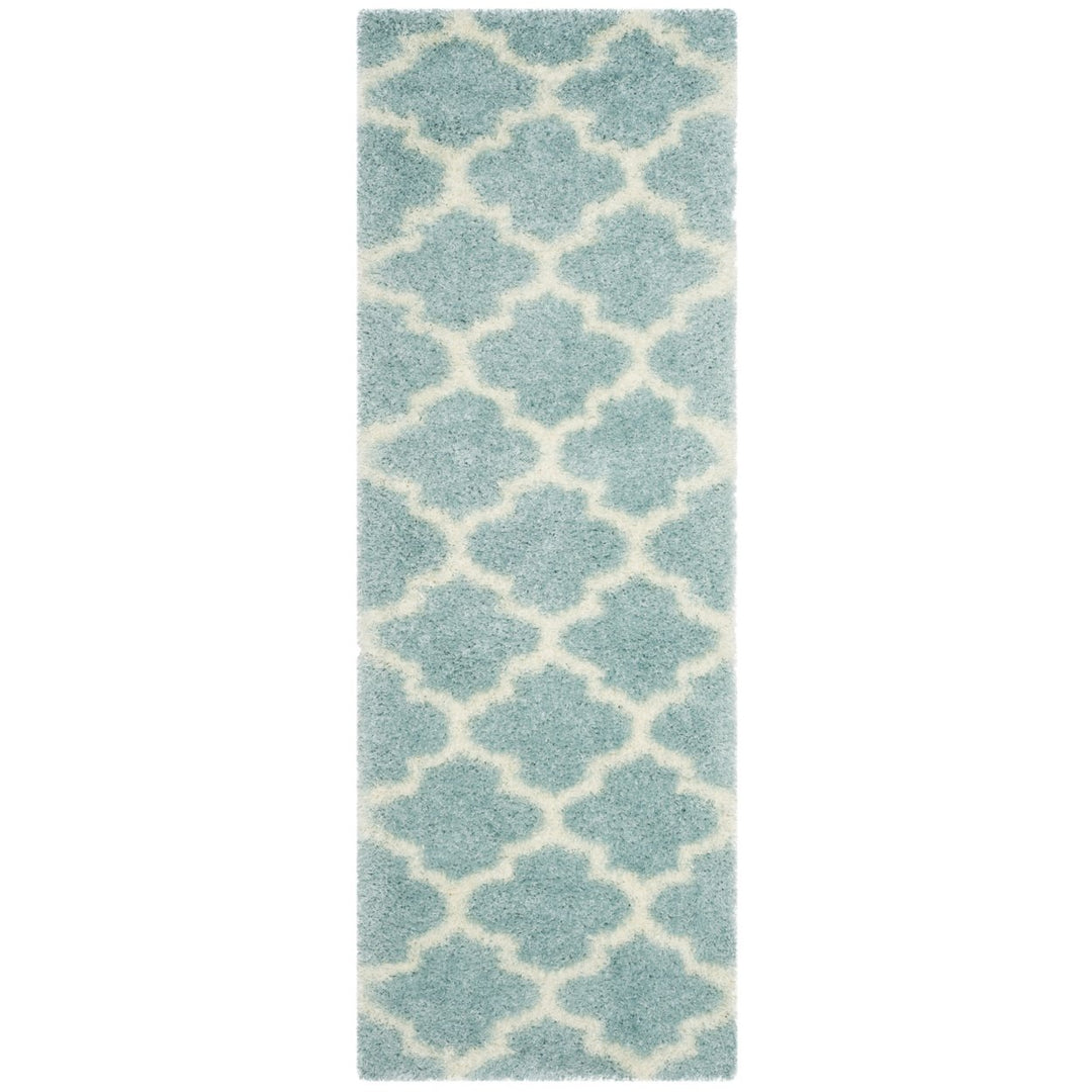 SAFAVIEH Montreal Shag SGM832L Light Blue / Ivory Rug Image 5