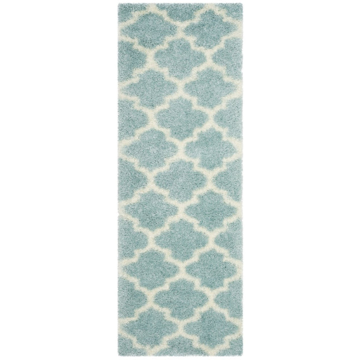 SAFAVIEH Montreal Shag SGM832L Light Blue / Ivory Rug Image 5