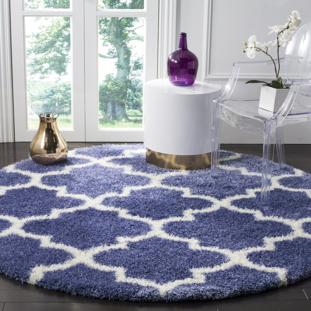 SAFAVIEH Montreal Shag SGM832P Periwinkle / Ivory Rug Image 2