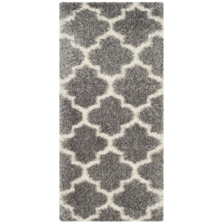 SAFAVIEH Montreal Shag Collection SGM832D Grey/Ivory Rug Image 8