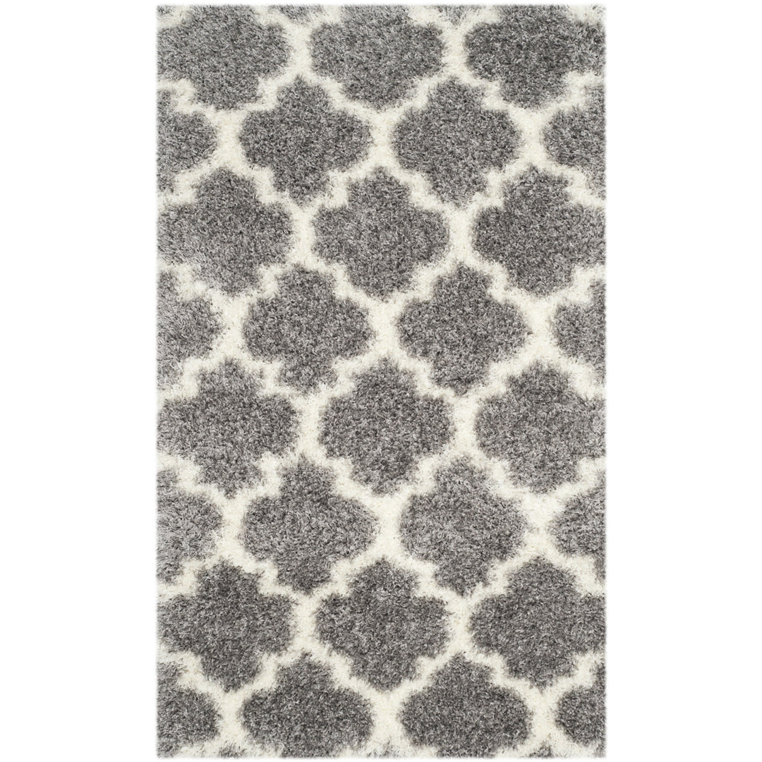 SAFAVIEH Montreal Shag Collection SGM832D Grey/Ivory Rug Image 9