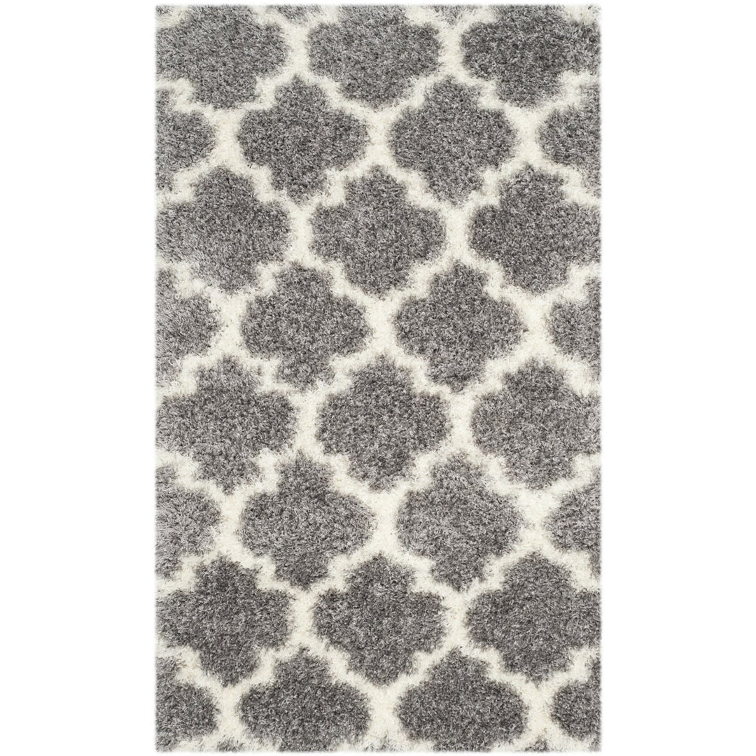 SAFAVIEH Montreal Shag Collection SGM832D Grey/Ivory Rug Image 1