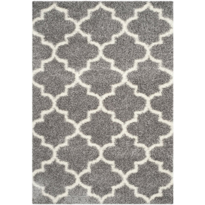 SAFAVIEH Montreal Shag Collection SGM832D Grey/Ivory Rug Image 10