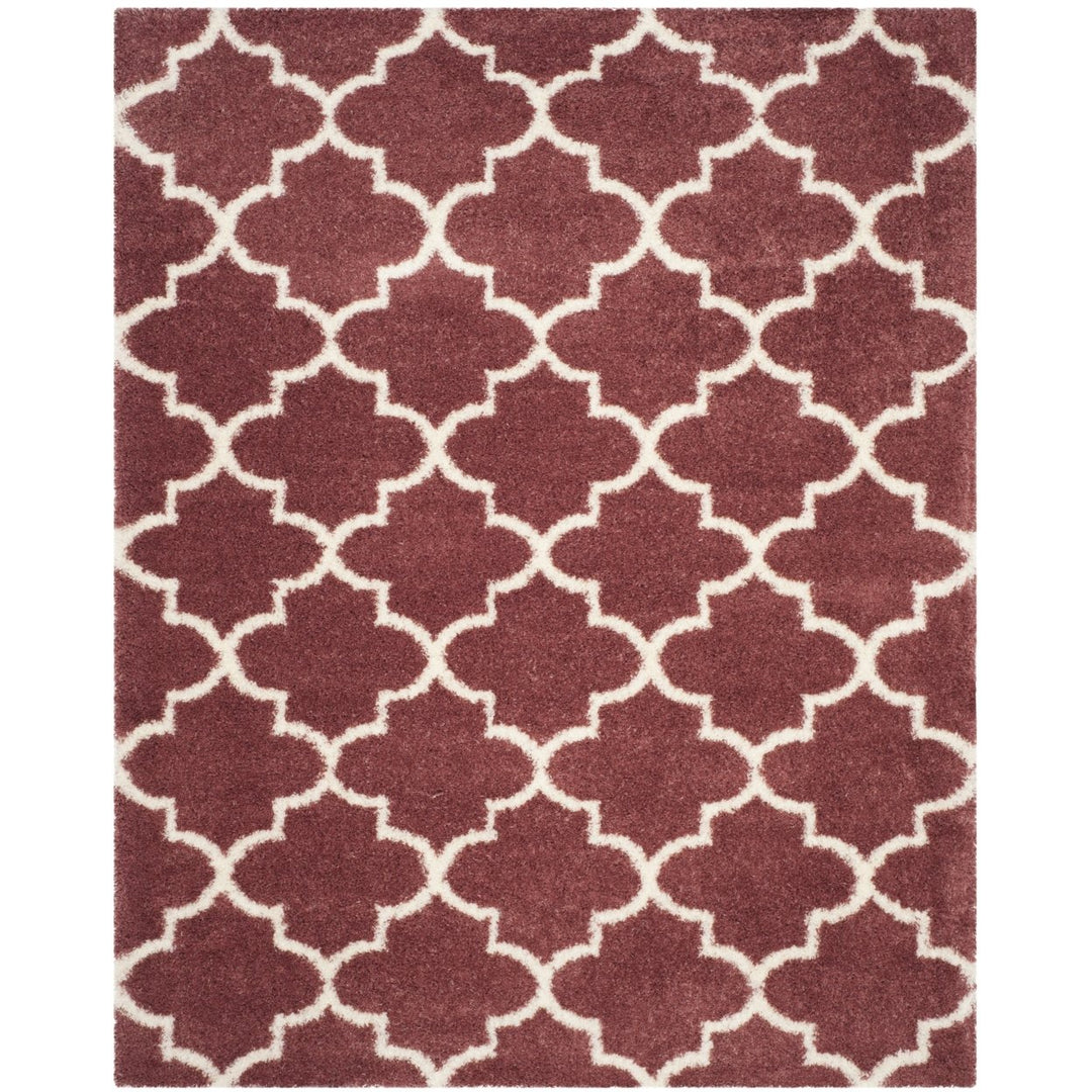 SAFAVIEH Montreal Shag Collection SGM832R Rose/Ivory Rug Image 1