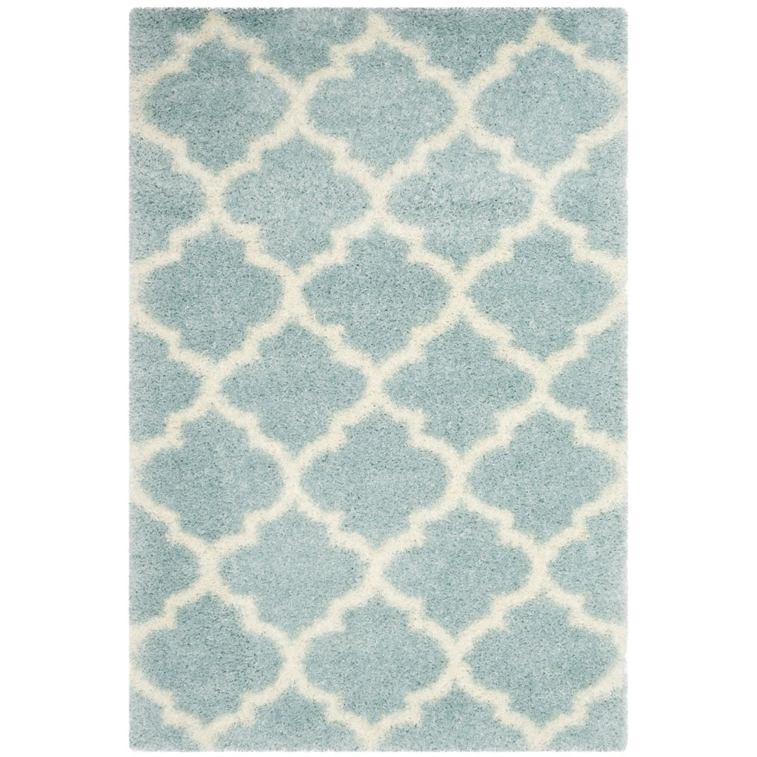 SAFAVIEH Montreal Shag SGM832L Light Blue / Ivory Rug Image 8