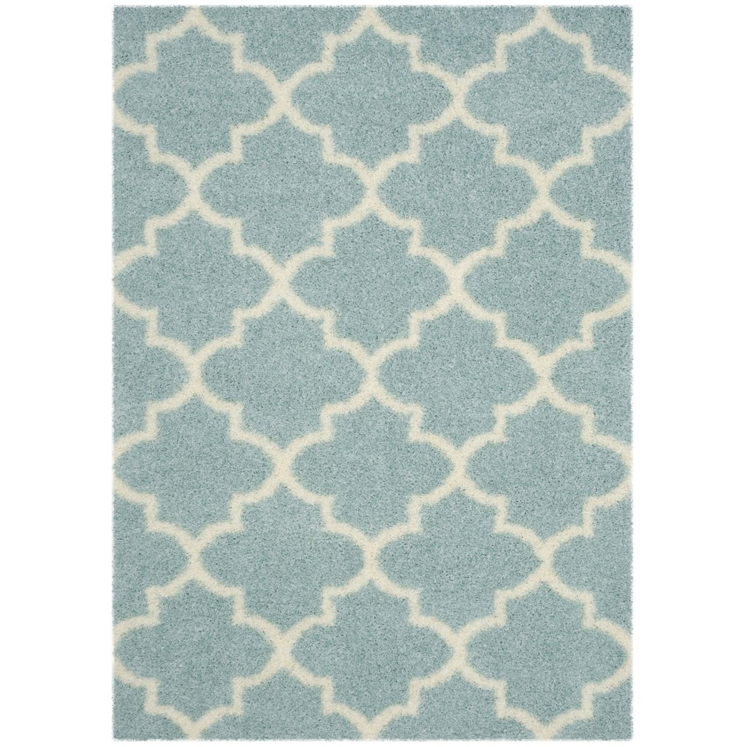 SAFAVIEH Montreal Shag SGM832L Light Blue / Ivory Rug Image 9