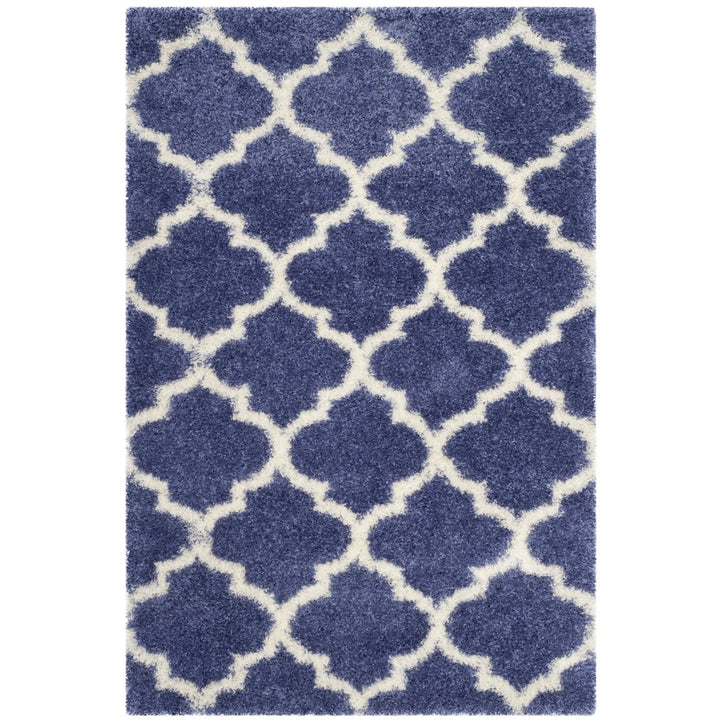 SAFAVIEH Montreal Shag SGM832P Periwinkle / Ivory Rug Image 8