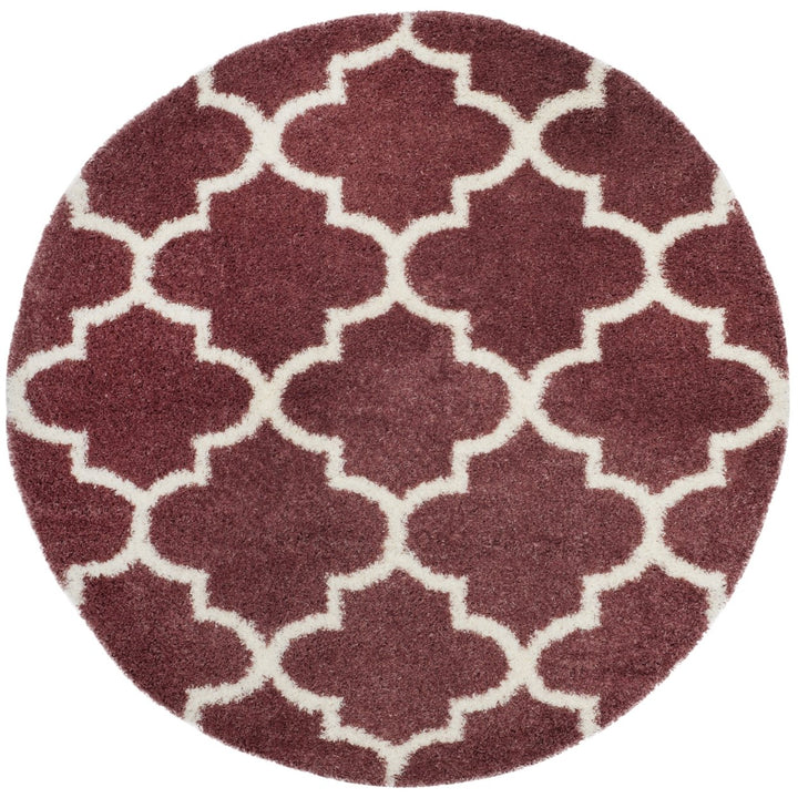 SAFAVIEH Montreal Shag Collection SGM832R Rose/Ivory Rug Image 4