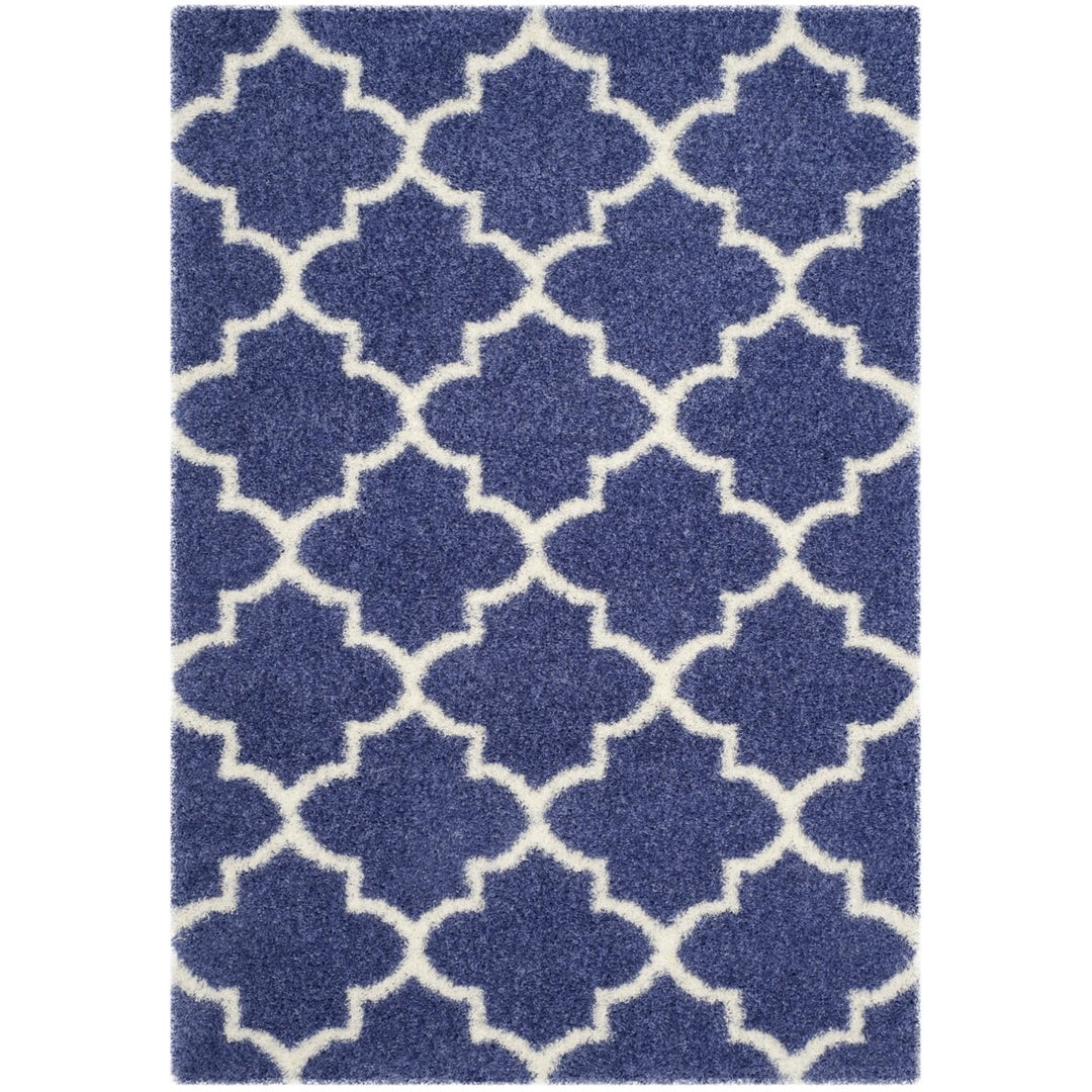 SAFAVIEH Montreal Shag SGM832P Periwinkle / Ivory Rug Image 9