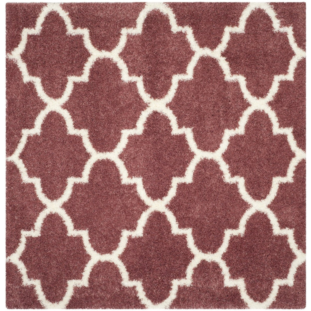 SAFAVIEH Montreal Shag Collection SGM832R Rose/Ivory Rug Image 1