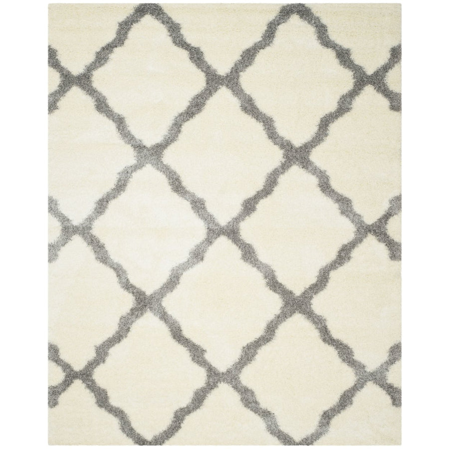 SAFAVIEH Montreal Shag Collection SGM866B Ivory/Grey Rug Image 1