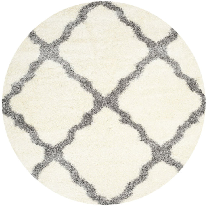 SAFAVIEH Montreal Shag Collection SGM866B Ivory/Grey Rug Image 1