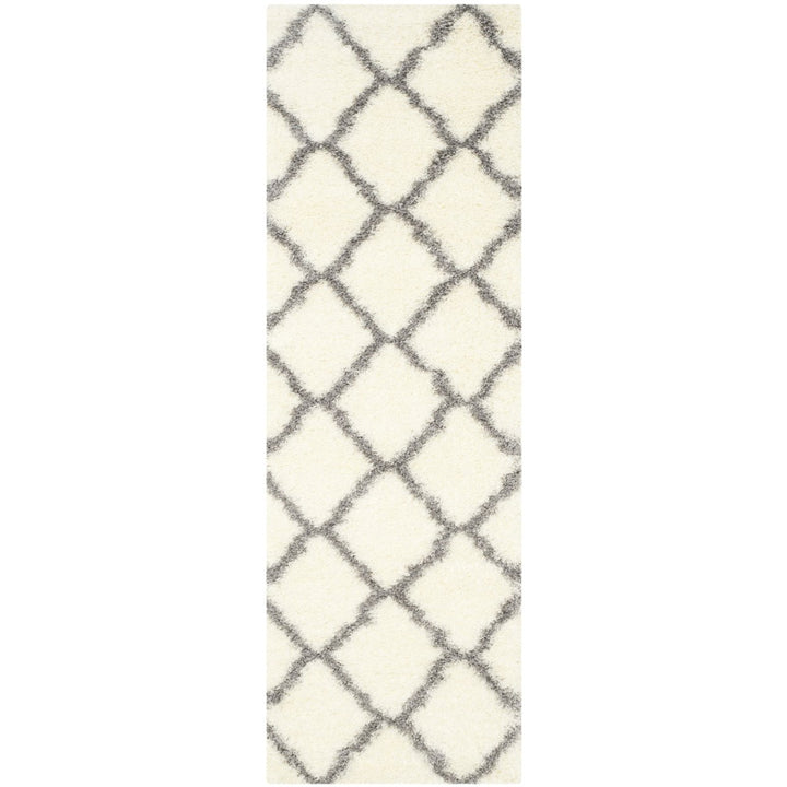 SAFAVIEH Montreal Shag Collection SGM866B Ivory/Grey Rug Image 5