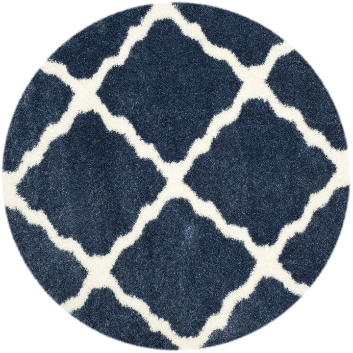 SAFAVIEH Montreal Shag Collection SGM866A Blue/Ivory Rug Image 4