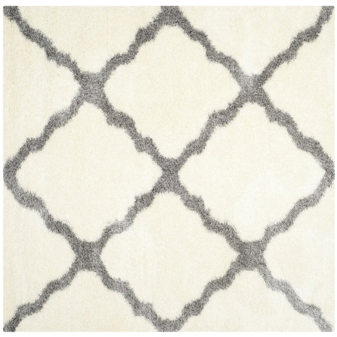 SAFAVIEH Montreal Shag Collection SGM866B Ivory/Grey Rug Image 1