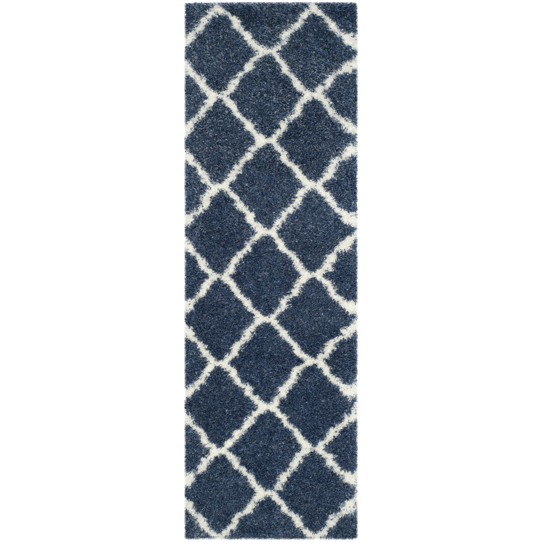 SAFAVIEH Montreal Shag Collection SGM866A Blue/Ivory Rug Image 5