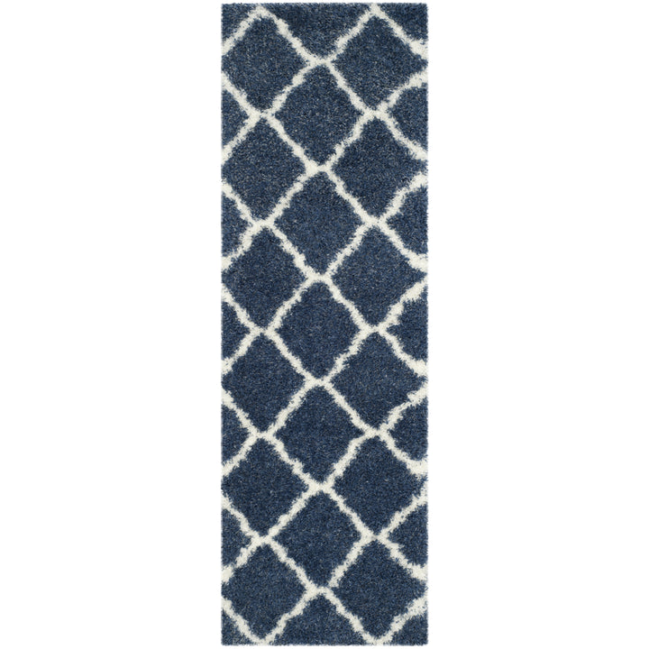 SAFAVIEH Montreal Shag Collection SGM866A Blue/Ivory Rug Image 5