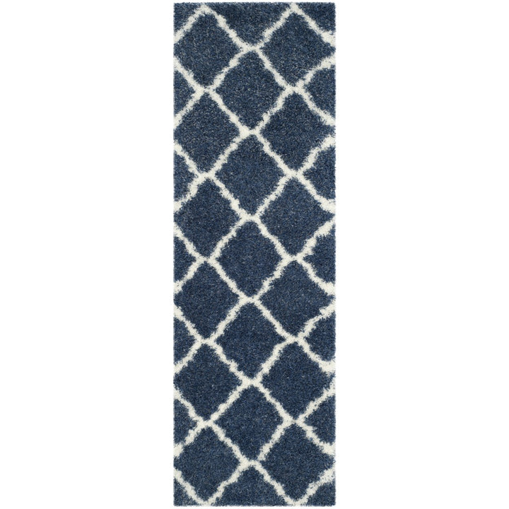 SAFAVIEH Montreal Shag Collection SGM866A Blue/Ivory Rug Image 1