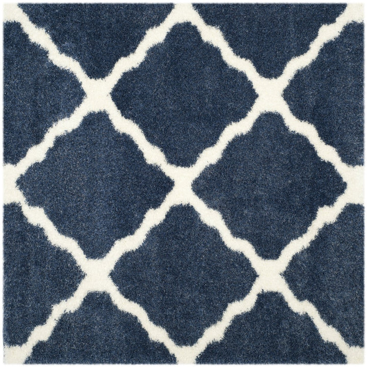 SAFAVIEH Montreal Shag Collection SGM866A Blue/Ivory Rug Image 1