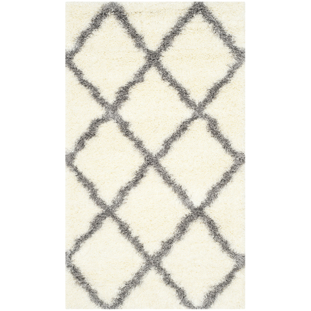 SAFAVIEH Montreal Shag Collection SGM866B Ivory/Grey Rug Image 8