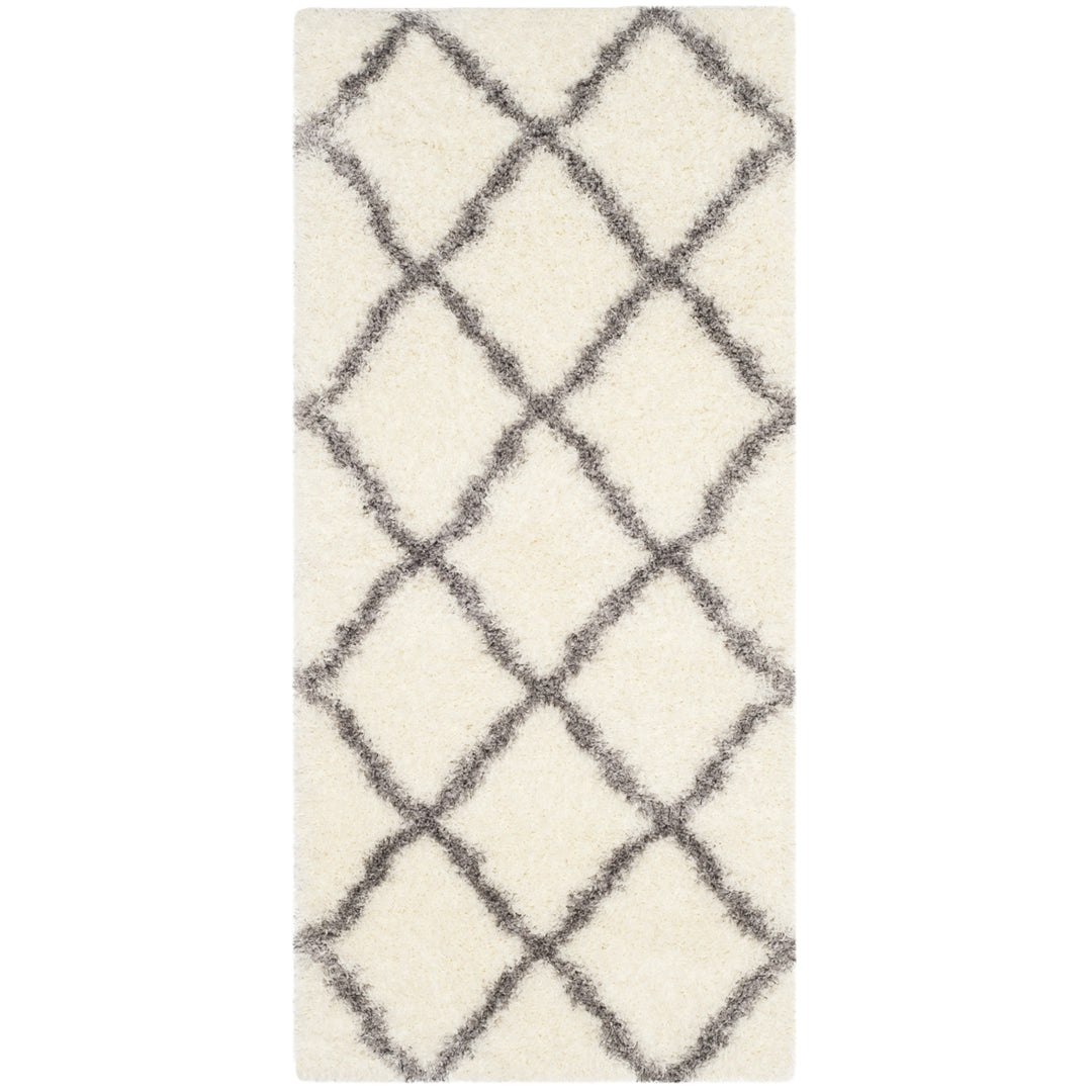 SAFAVIEH Montreal Shag Collection SGM866B Ivory/Grey Rug Image 9