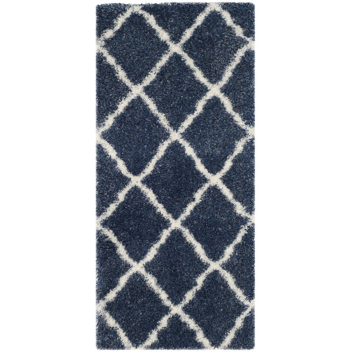 SAFAVIEH Montreal Shag Collection SGM866A Blue/Ivory Rug Image 8