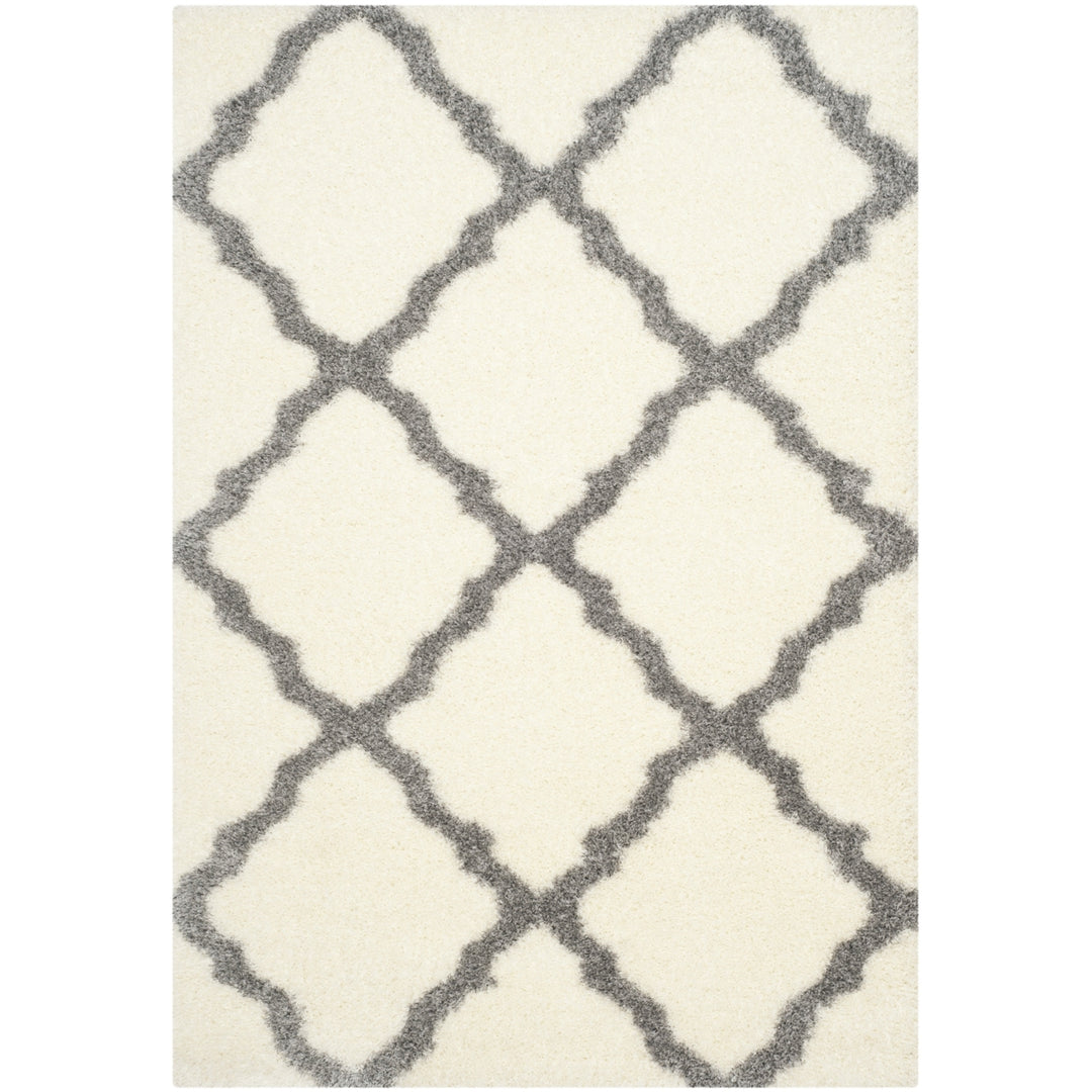 SAFAVIEH Montreal Shag Collection SGM866B Ivory/Grey Rug Image 10