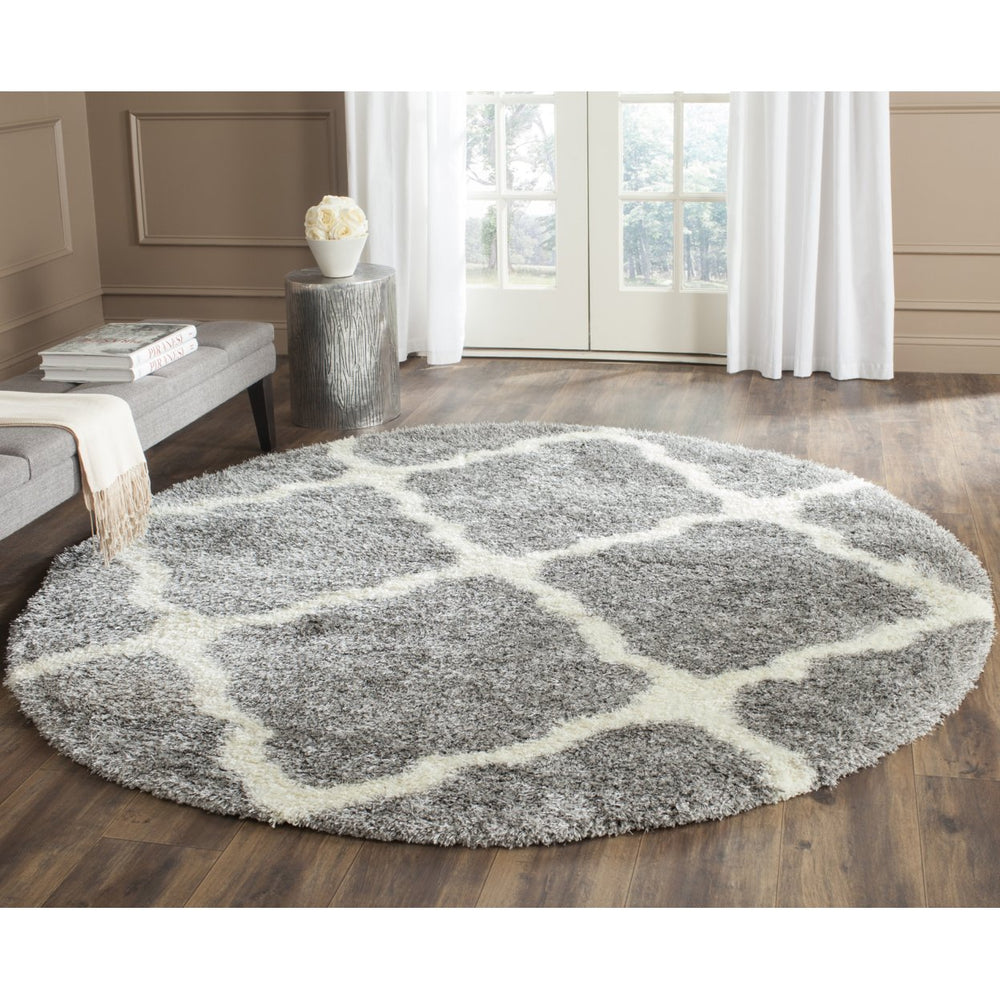 SAFAVIEH Montreal Shag Collection SGM866D Grey/Ivory Rug Image 2