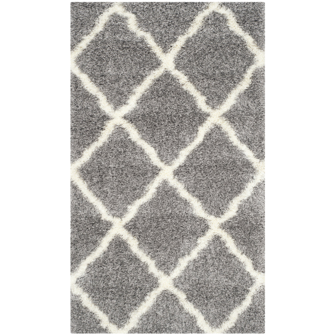 SAFAVIEH Montreal Shag Collection SGM866D Grey/Ivory Rug Image 8