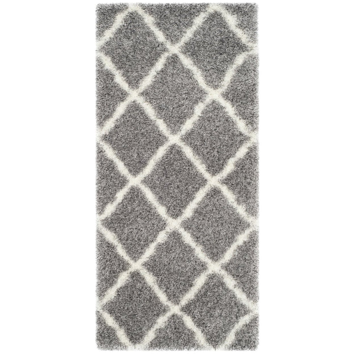 SAFAVIEH Montreal Shag Collection SGM866D Grey/Ivory Rug Image 9