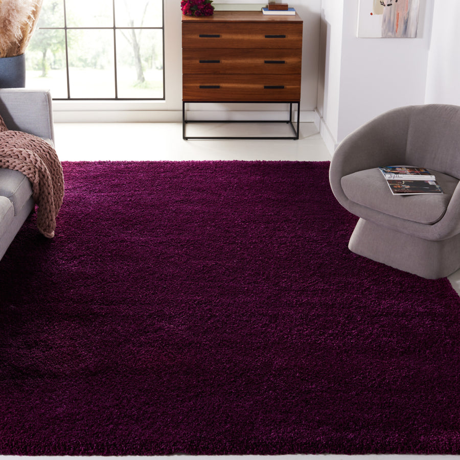 SAFAVIEH Santa Monica Shag SGN725-7373 Purple Rug Image 1