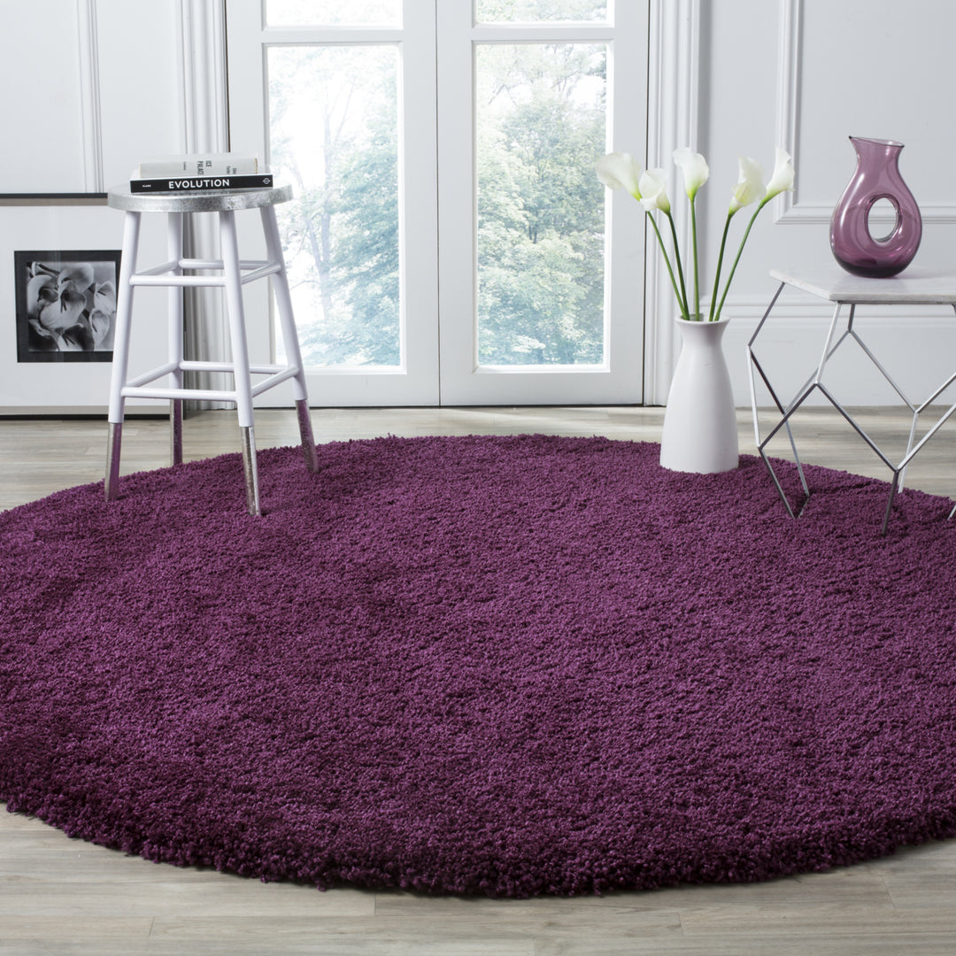 SAFAVIEH Santa Monica Shag SGN725-7373 Purple Rug Image 9