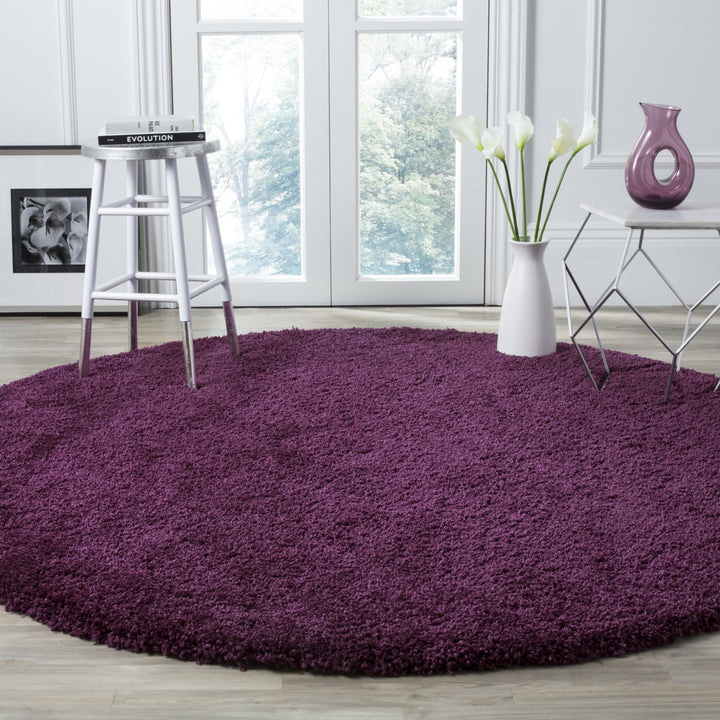 SAFAVIEH Santa Monica Shag SGN725-7373 Purple Rug Image 9