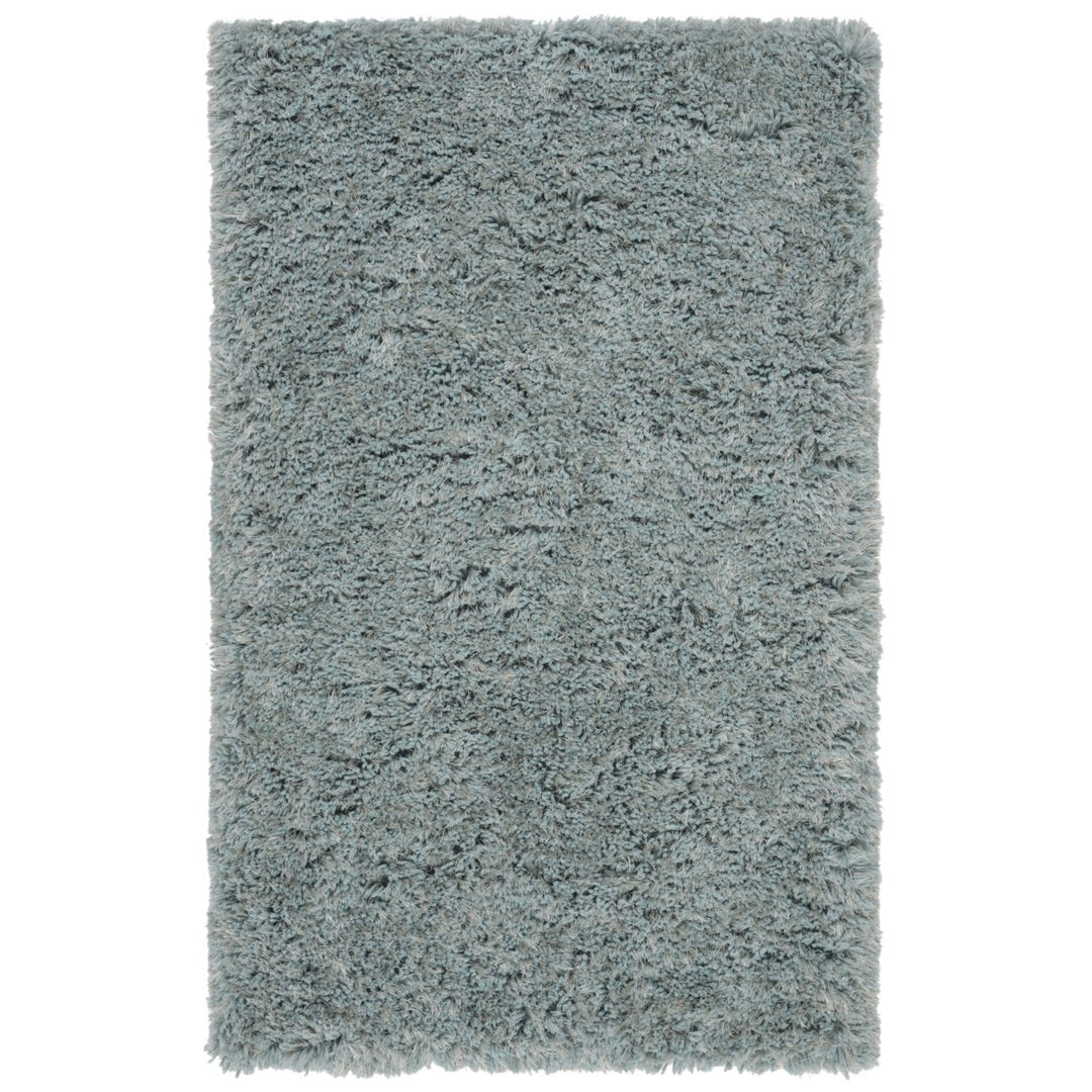 SAFAVIEH Toronto Shag Collection SGT501M Handmade Blue Rug Image 2