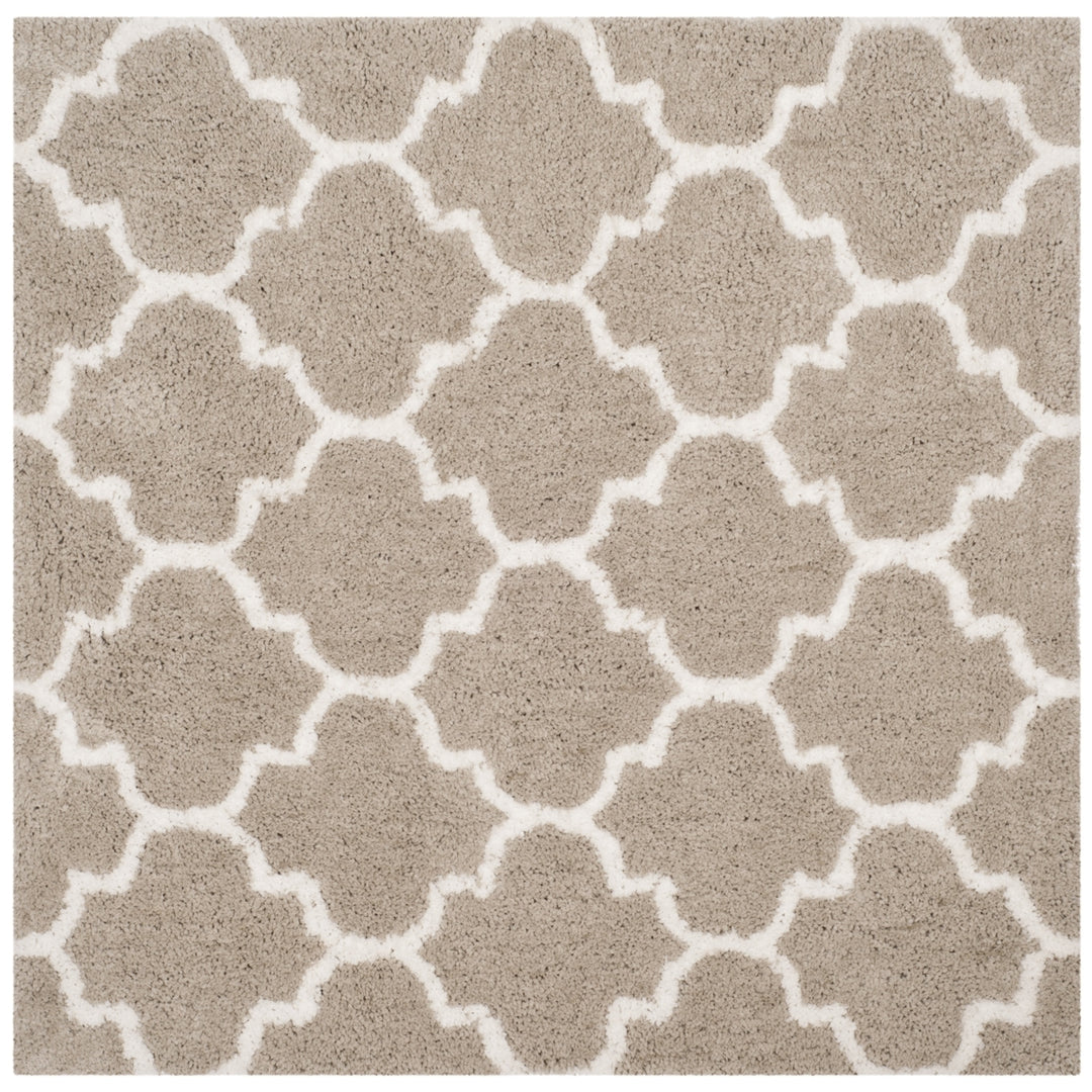 SAFAVIEH Toronto Shag SGT602C Handmade Silver / Ivory Rug Image 5