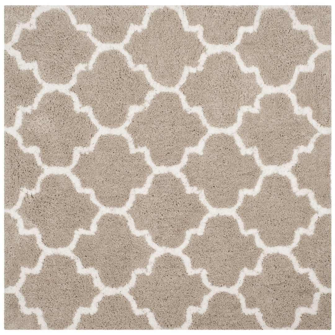 SAFAVIEH Toronto Shag SGT602C Handmade Silver / Ivory Rug Image 1