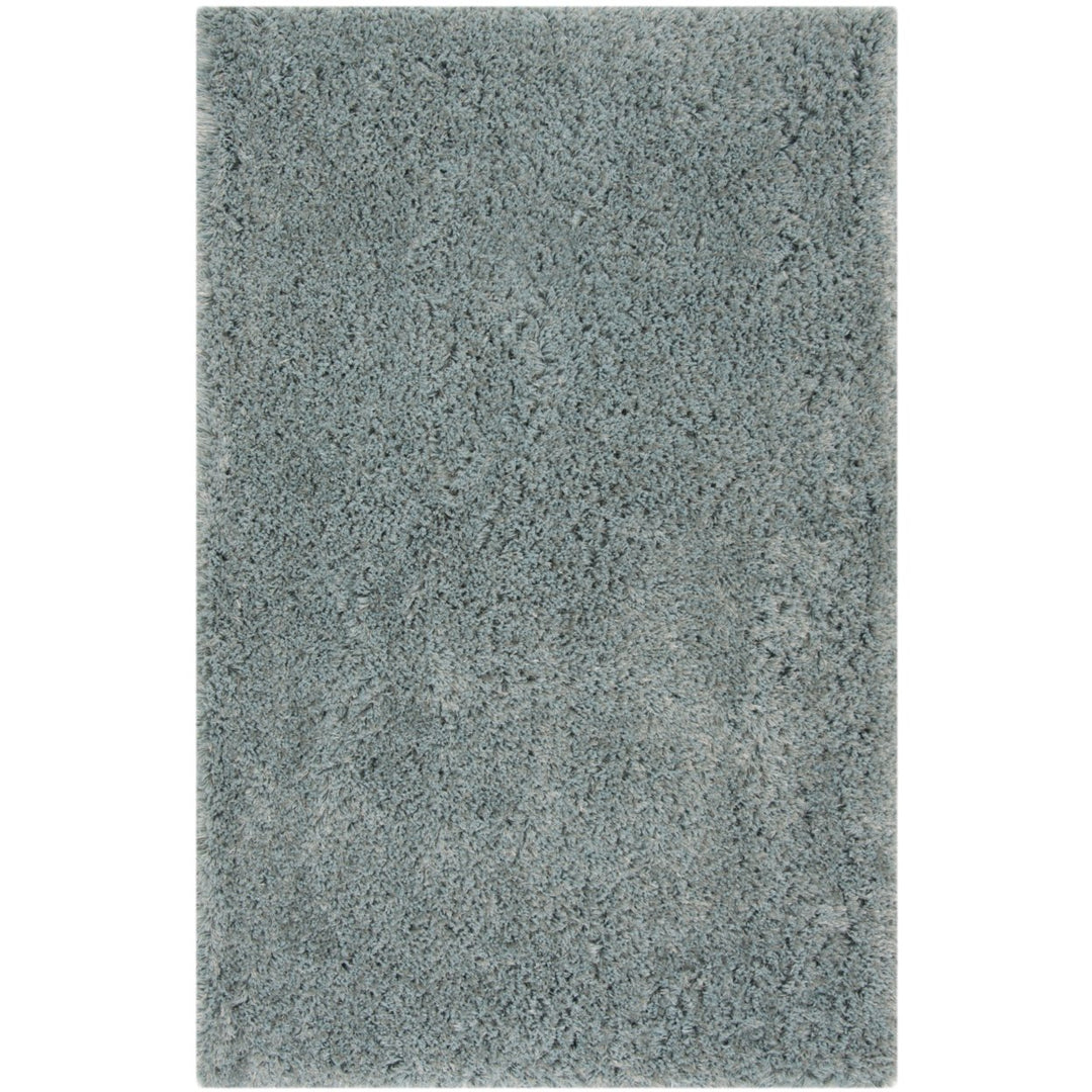 SAFAVIEH Toronto Shag Collection SGT501M Handmade Blue Rug Image 4