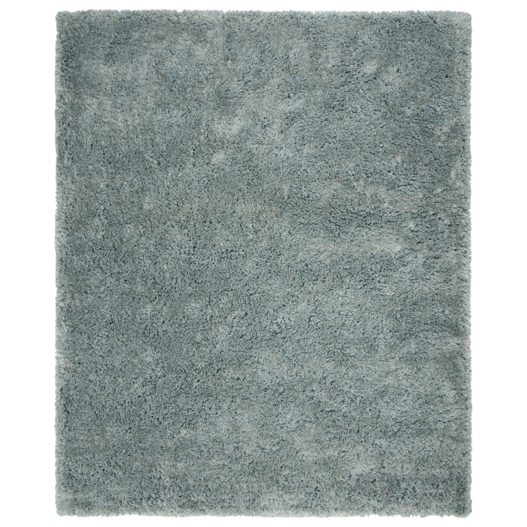 SAFAVIEH Toronto Shag Collection SGT501M Handmade Blue Rug Image 1