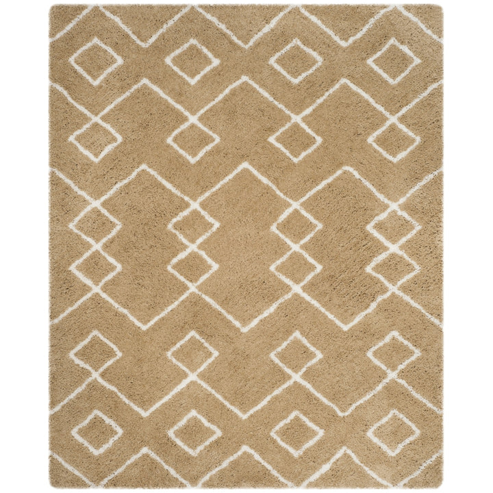 SAFAVIEH Toronto Shag SGT609B Handmade Beige / Ivory Rug Image 1