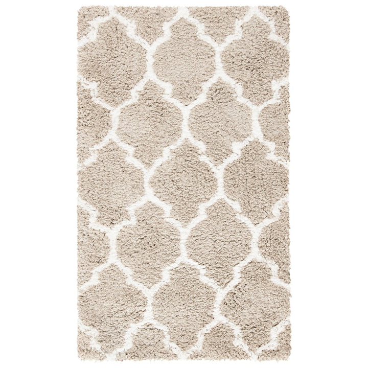 SAFAVIEH Toronto Shag SGT602C Handmade Silver / Ivory Rug Image 7