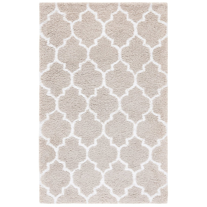 SAFAVIEH Toronto Shag SGT602C Handmade Silver / Ivory Rug Image 8