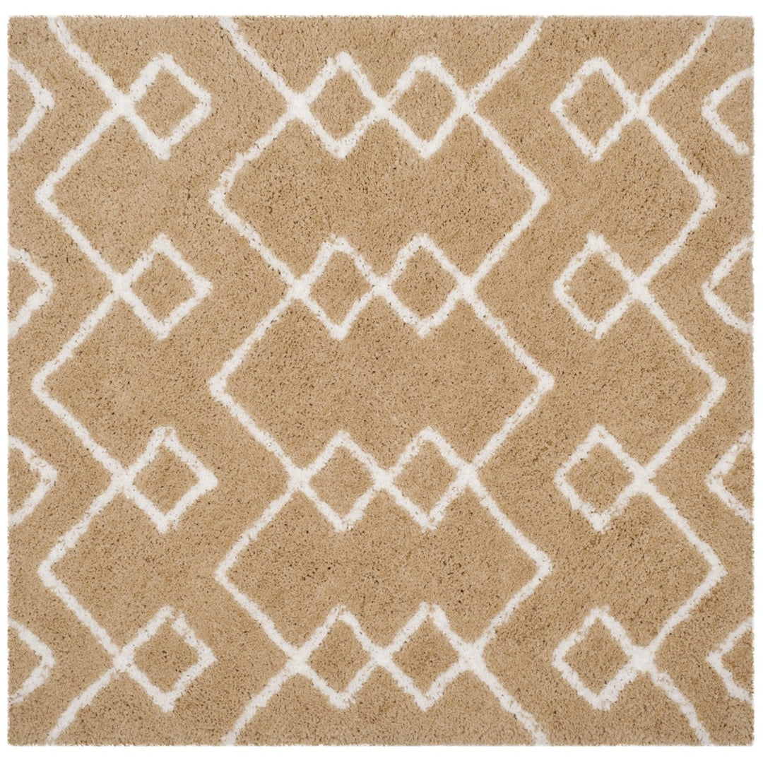 SAFAVIEH Toronto Shag SGT609B Handmade Beige / Ivory Rug Image 6