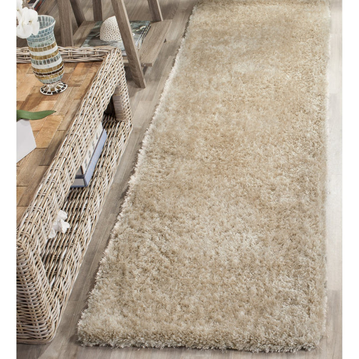 SAFAVIEH Toronto Shag SGT711C Handmade Beige Rug Image 3