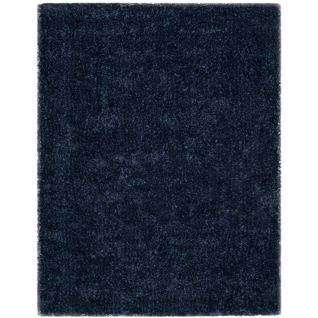 SAFAVIEH Toronto Shag Collection SGT711D Handmade Navy Rug Image 1