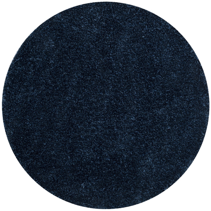 SAFAVIEH Toronto Shag Collection SGT711D Handmade Navy Rug Image 4