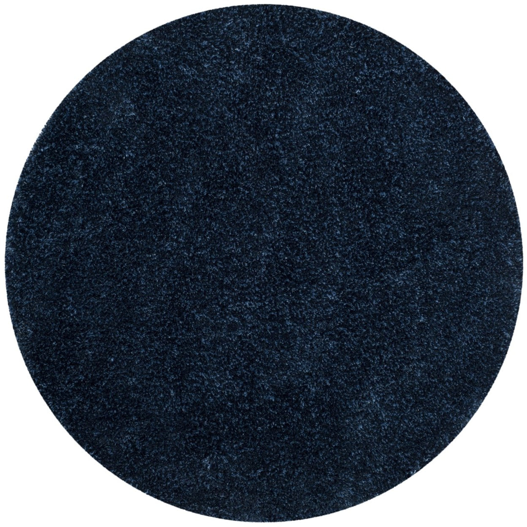 SAFAVIEH Toronto Shag Collection SGT711D Handmade Navy Rug Image 1